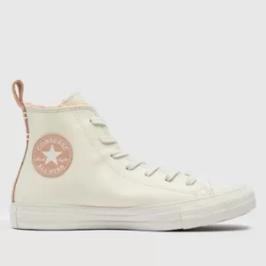 Image of Converse White Cozy Tones Hi Trainers