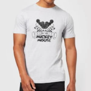 Image of Disney Mickey Mouse Mirrored T-Shirt - Grey - M