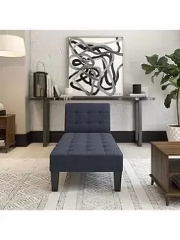 Image of Queer Eye Qe Adalynn Chaise Lounger Blue Linen