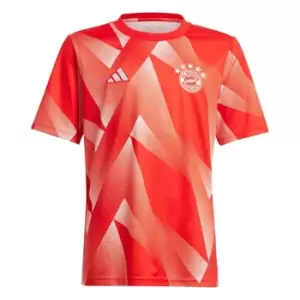 Image of adidas Bayern Munich Pre Match Shirt Juniors - Red