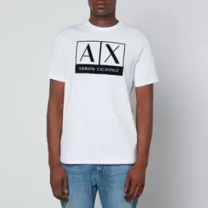 Image of Armani Exchange AX Logo Cotton-Jersey T-Shirt - L