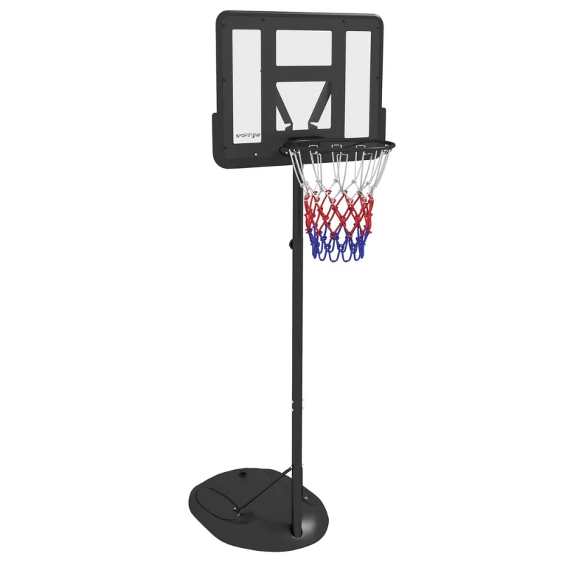 Image of SPORTNOW Sportnow - 1.7-2.3m Basketball Hoop and Stand w/ Weighted Base, Wheels - Black 5056725528331