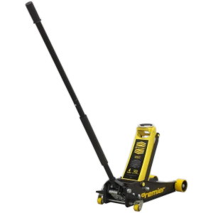 Image of Sealey Premier Rocket Lift Trolley Jack 4 Tonne Yellow