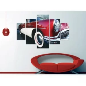 Image of ST087 Multicolor Decorative MDF Painting (5 Pieces)