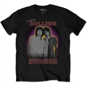 Image of The Rolling Stones Mick & Keith Mens XX-Large T-Shirt -Black