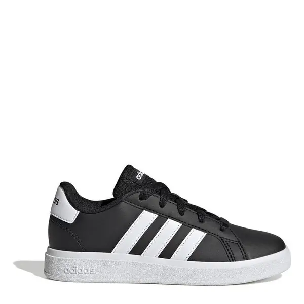 Image of adidas Grand Court Junior Boys Trainers - Black 3