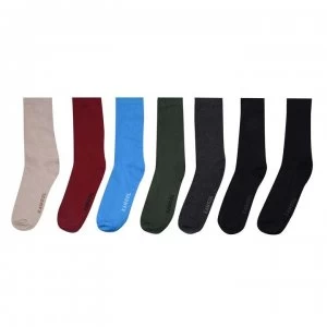 Image of Kangol Formal 7 Pack Socks Mens - Shades