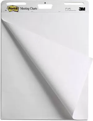 Image of Post-it Meeting Charts 559 Flip chart paper roll No. of sheets: 30 Blank 63.5cm x 76.2cm White
