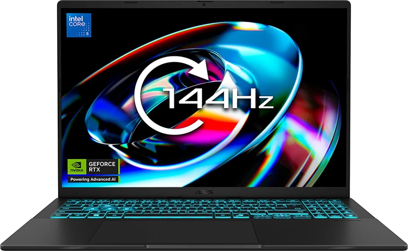 Image of ASUS V16 V3607VH 16" Gaming Laptop - NVIDIA GeForce RTX 5050, Intel Core 5, 512GB SSD - Black