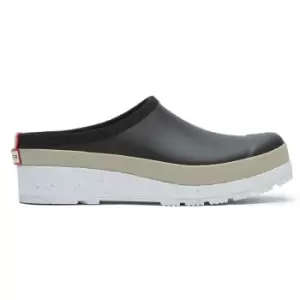 Image of Hunter Womens Play Speckle Sole Clogs Black/Steall 7