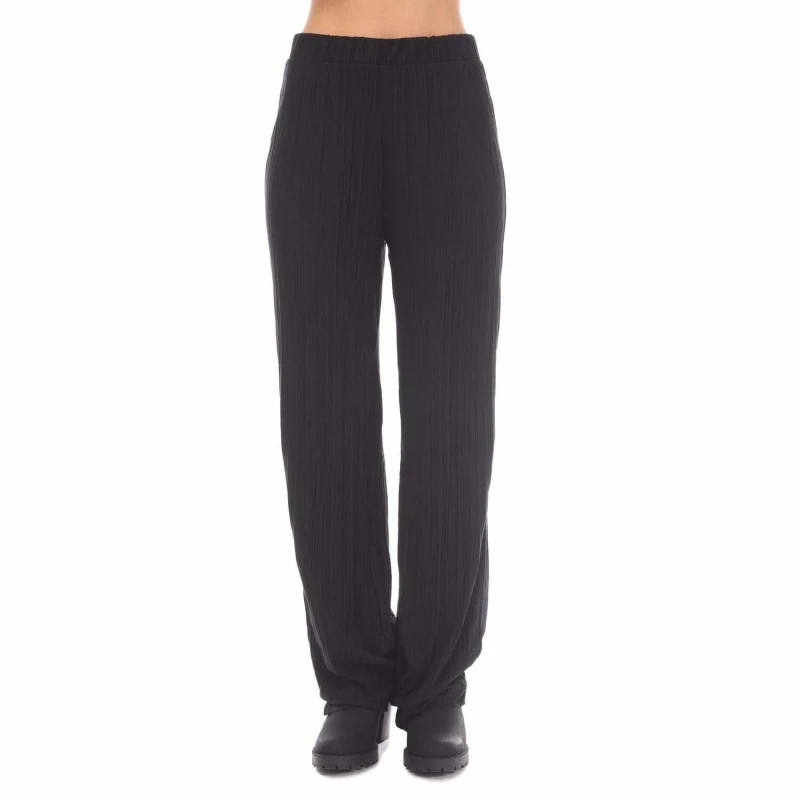 Image of Vero Moda Cira Plisse Trousers - Black 8