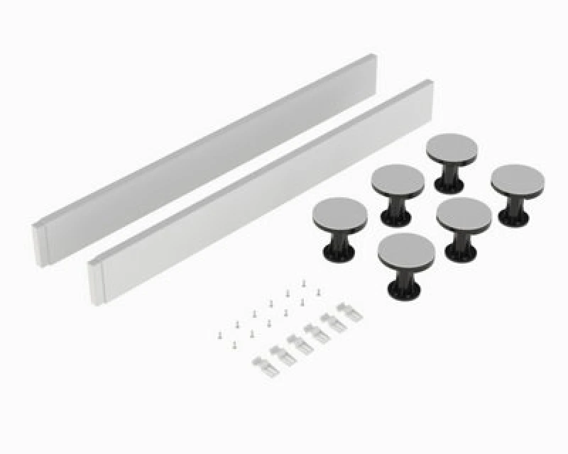 Image of Balterley Shower Tray Leg Set For 700 900mm Square Rectangular Resin Trays White White
