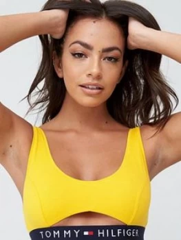 Image of Tommy Hilfiger Cut Out Bralette - Spectra Yellow