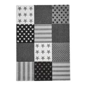 Image of Brooklyn Grey Kids Rug - 150x80cm