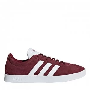 Image of adidas VL Court 2.0 Mens Shoes - Burgundy/White