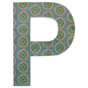Image of Letter P Wall Plaque