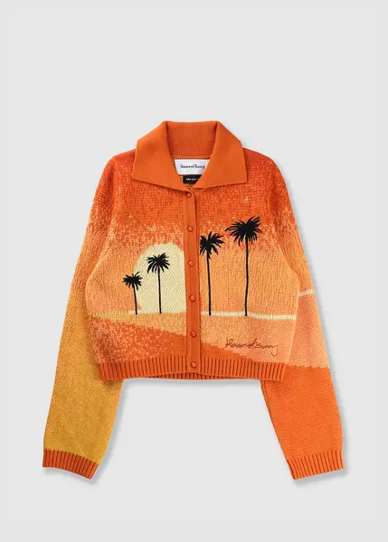 Image of House Of Sunny Womens Golden Hour Cardigan In Multi