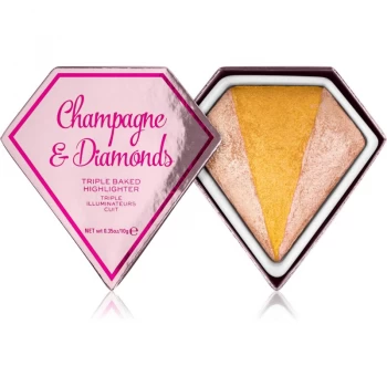 Image of I Heart Revolution Diamonds Baked Highlighter Shade Champagne & Diamonds 10 g