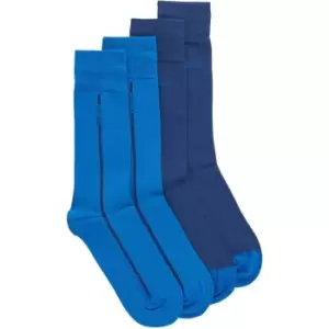 Image of Boss Logo Strip Socks 2-Pack - Blue