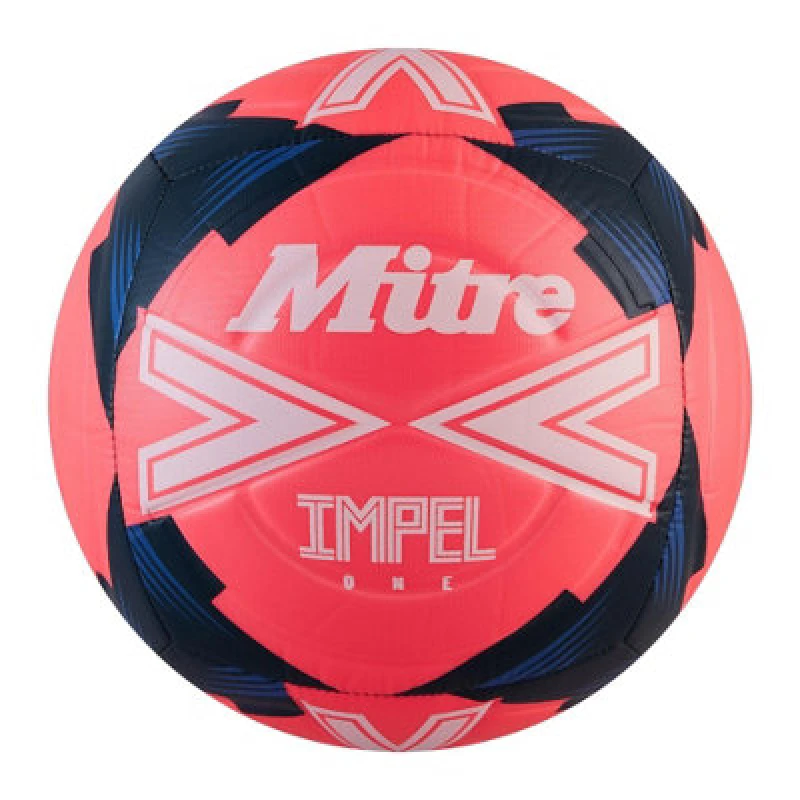 Image of Mitre Impel One Football Pink/white/teal (5)