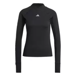 Image of adidas Techfit AEROREADY Warm Long-Sleeve Top Training Lo - Black
