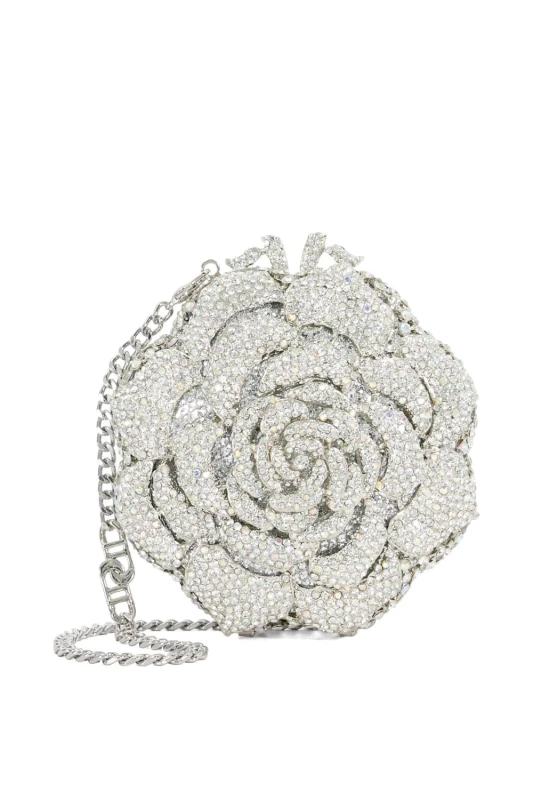 Image of Dune London Womens 'Bling' Clutch in Silver Silver Female One Size