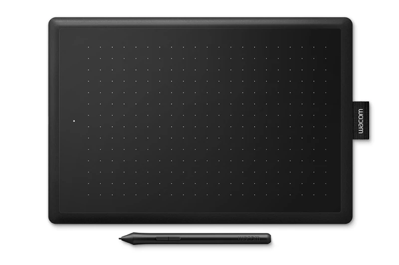 Image of Wacom One graphic tablet Black. Red 2540 lpi 216 x 135mm USB