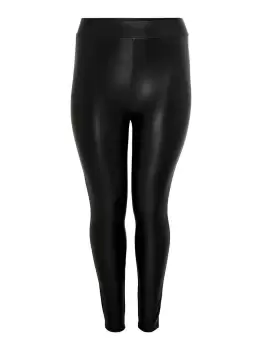 Image of ONLY Curvy Coated Leggings Women Black