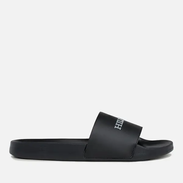 Image of Tommy Hilfiger Mens Rubber Slides - UK 10 Black Sandals male FM0FM05022 10