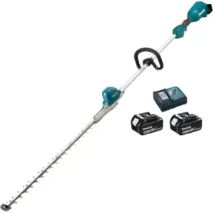 Image of Makita DUN600LRTE 600mm 18V LXT Cordless Brushless Pole Hedge Trimmer