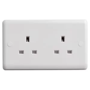 Image of Unswitched Socket 2-Gang 13A DETVC1208
