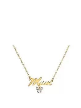 Image of Disney Gold Plated Sterling Silver `Mum' Necklace