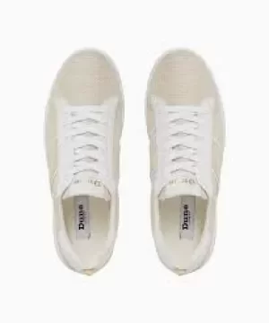 Image of Dune Natural Canvas 'Elsie S' Casual Trainers - 3