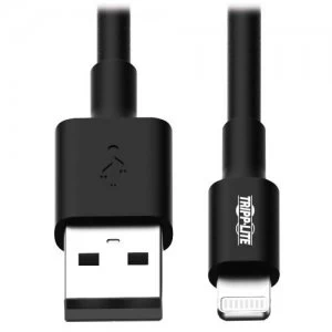 Image of Tripp Lite USB A To Lightning Sync Charge Cable Mfi Certified Black