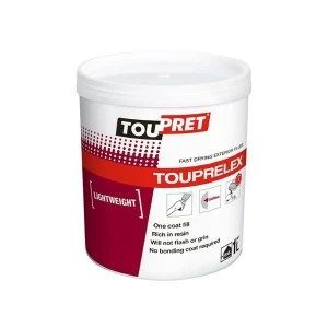 Image of Toupret TOUPRELEX Exterior Fast Drying Lightweight Filler 1kg