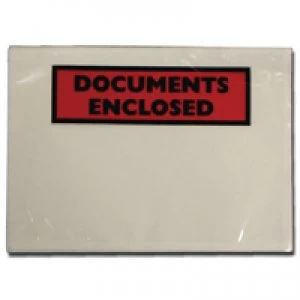 Image of Tenzalope Documents Enclosed Self-Adhesive A5 Document Envelopes Pack of 1000