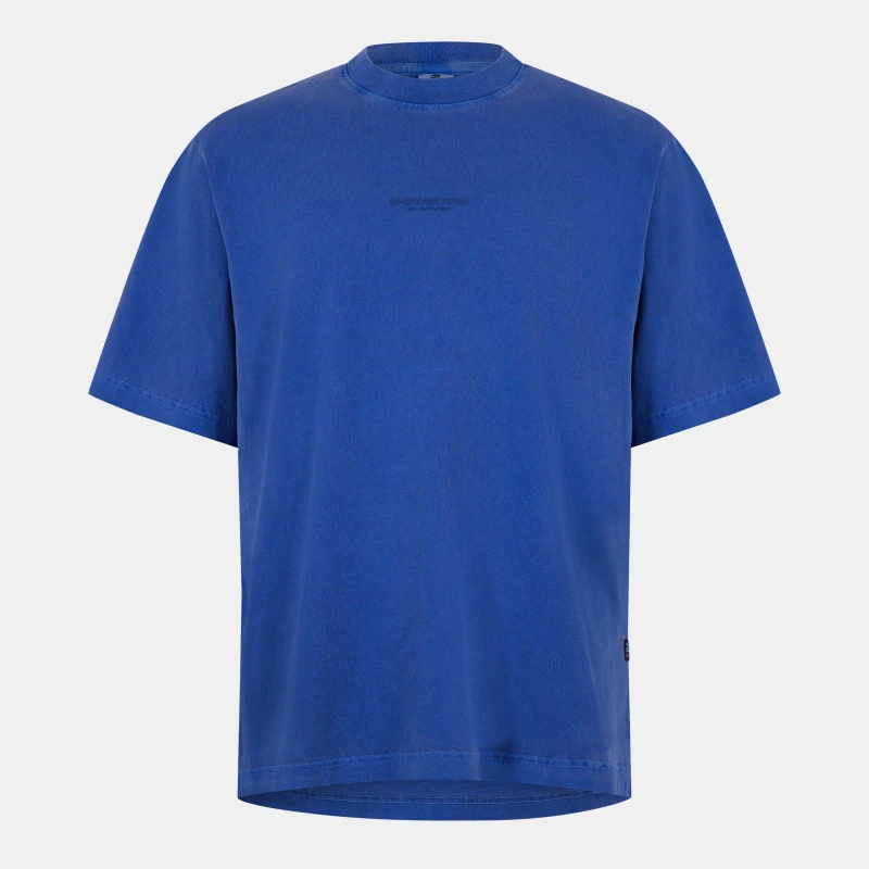 Image of G Star Logo T-Shirt Radar Blue male X Small
