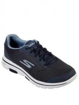 Image of Skechers Gowalk 5 Lace Up Trainers - Navy