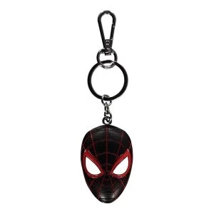 Image of MARVEL COMICS Spider-man Miles Morales Mask 3D Keychain
