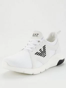 Image of Emporio Armani EA7 A Racer Mesh Runner Trainers White Size 7 Men
