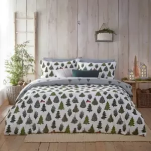Image of Furn Cotton Evergreen Pine Bedding Set - King size