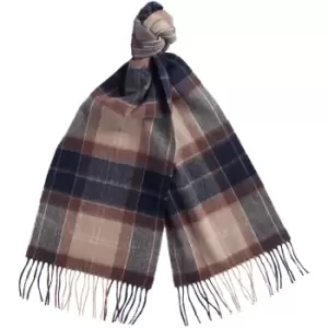 Image of Barbour Unisex Tartan Scarf Gardenia Tartan
