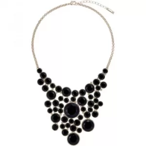 Image of Ladies Karen Millen Gold Plated Gem Disc Necklace