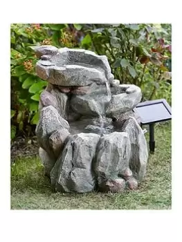 Image of Smart Solar Rock Fall Water Feature