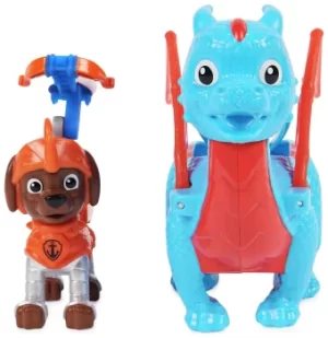 Image of PAW Patrol Rescue Knights Zuma and Dragon Ruby Figure Set