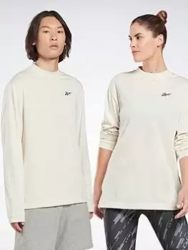 Image of Reebok MYT Long-Sleeve Top Graphic T-Long-Sleeve Top, Grey, Size S, Men