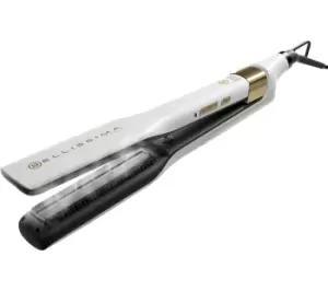 Image of BELLISSIMA ITALIA Steam Elixir Hair Straightener - White & Gold