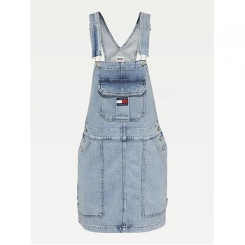 Image of Tommy Jeans Cargo Dungaree Dress - 1AB TJ LEON LB