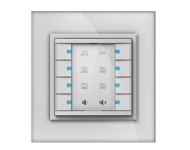 Image of Vivolink VLCP8B push-button panel White