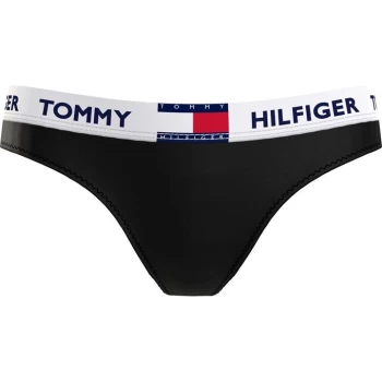Image of Tommy Bodywear 85 Cotton Thong - Black BDS